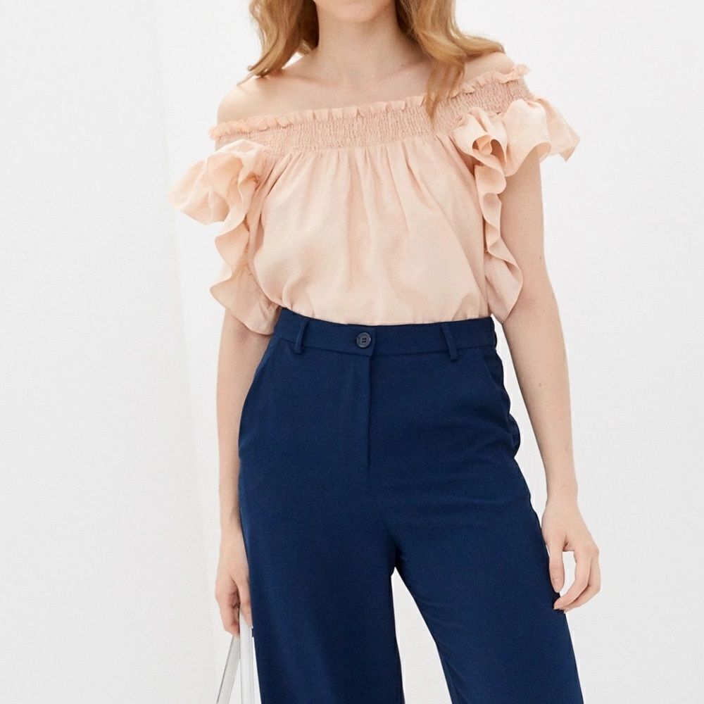 Mango Textured Ruffled Blouse - Picture 2 of 5